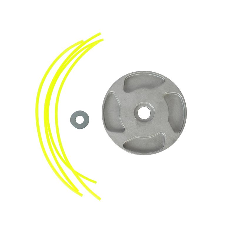 1Pcs Aluminum Grass Trimmer Head Replacement Parts With 4 Lines Brush Cutting Head Mower Accessories For Lawn