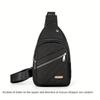 Bolso cruzado acolchado ligero para mujer con agujero para auriculares - Bolso compacto con correa ajustable y cierre de cremallera, Organizador de almacenamiento multicapa