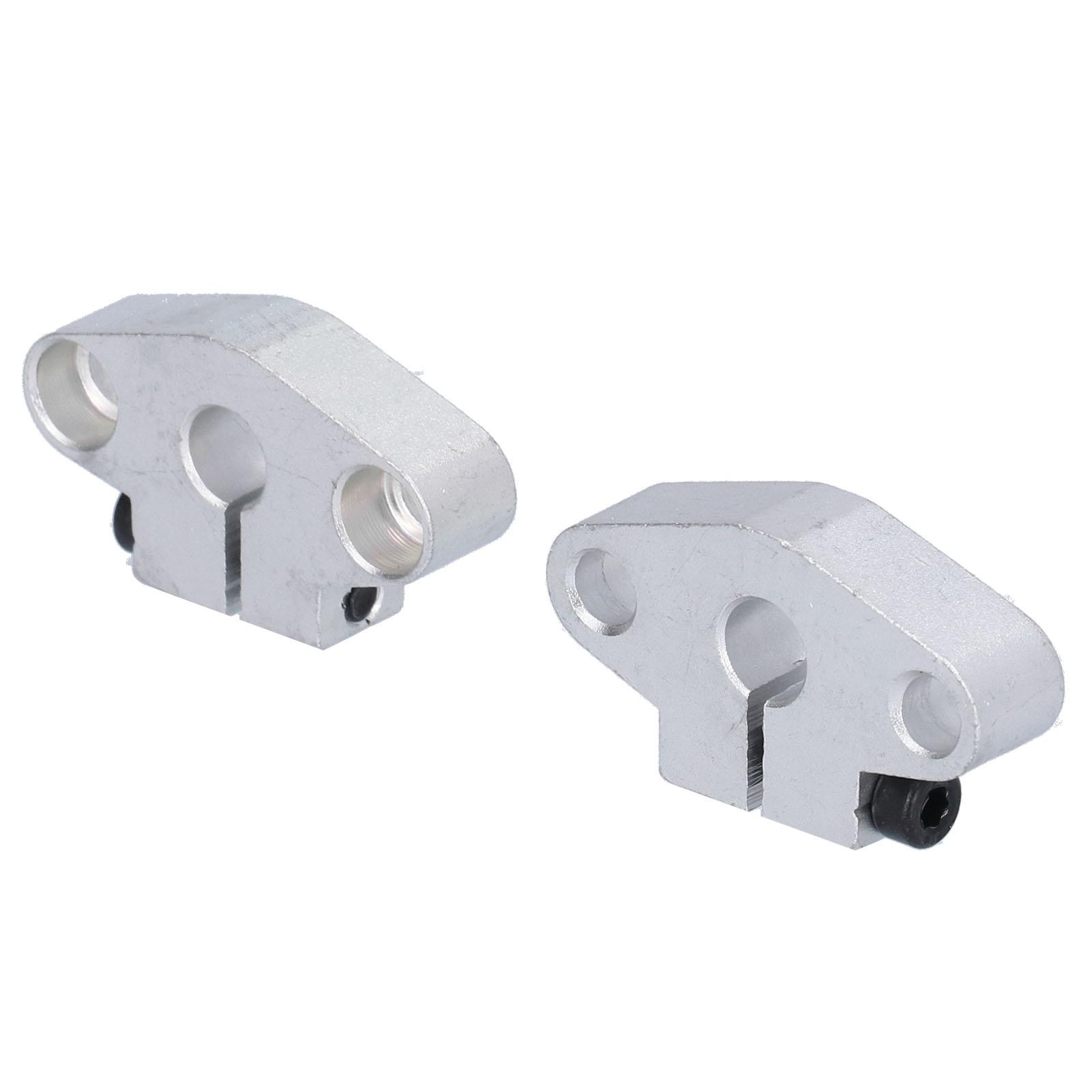 

2 шт. Лінійна рейка, опора вала, фланцеве кріплення, горизонтальний кронштейн, хромований для ЧПУ SHF8