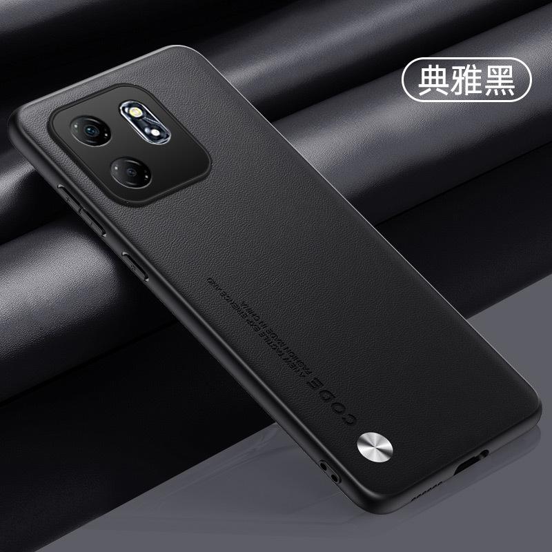 Applicable to Transsion Infinix HOT60Pro plain leather mobile phone case note50Pro anti-drop protective case