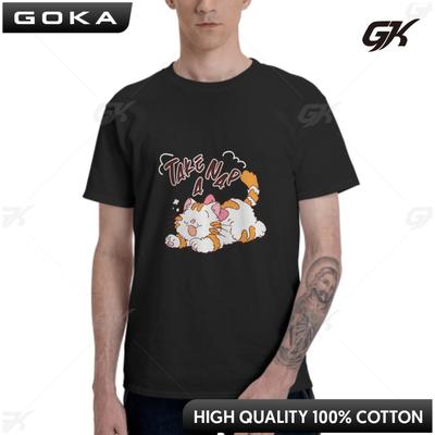 Kawaii Cat T Shirt Normal Graphic Printed Tshirts Cotton Euro Size ONeck Daily Casual Oversized Unisex Tees Casual