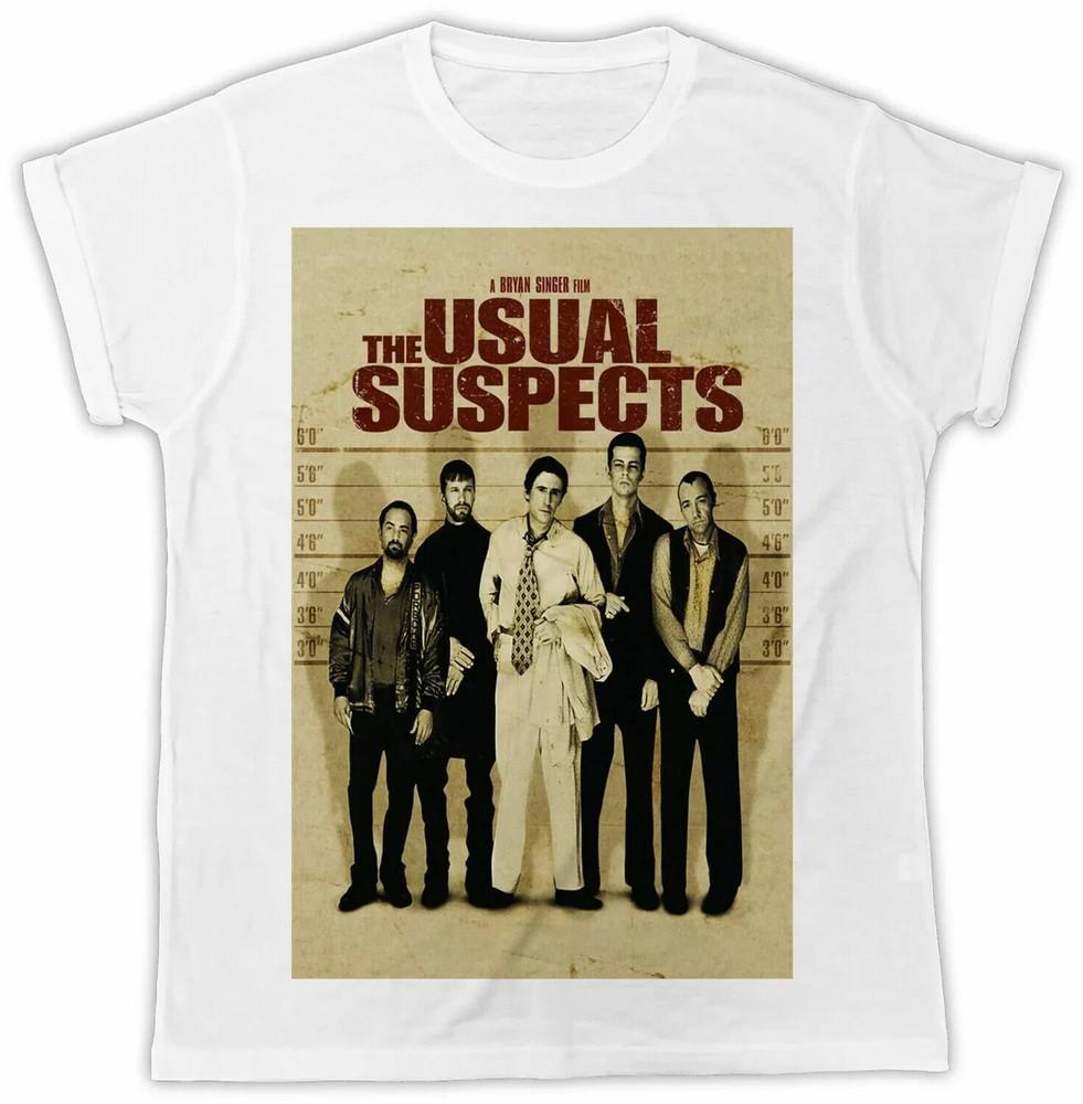 THE USUAL SUSPECTS T-Shirt Retro Cool Gift Tee Crime Movie 90s UK Unisex T-Shirt XXXL