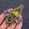 Natural Ammolite Gemstone Handmade Copper Wire Wrap Jewelry Pendant 3.35" B6J94