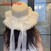 Weaving Lace Bow Sun Hat With Wide Brim For Beach And Vacation