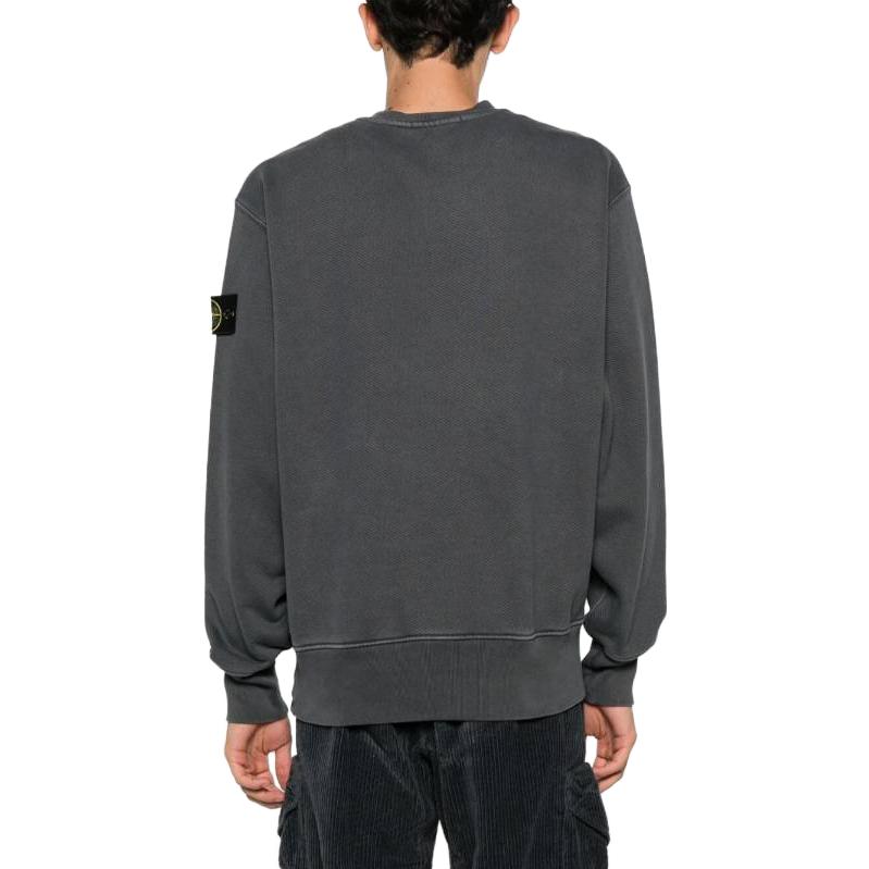 STONE ISLAND Sweatshirts Homme Gris Col Rond Modéré Autre 791567555-V0162
