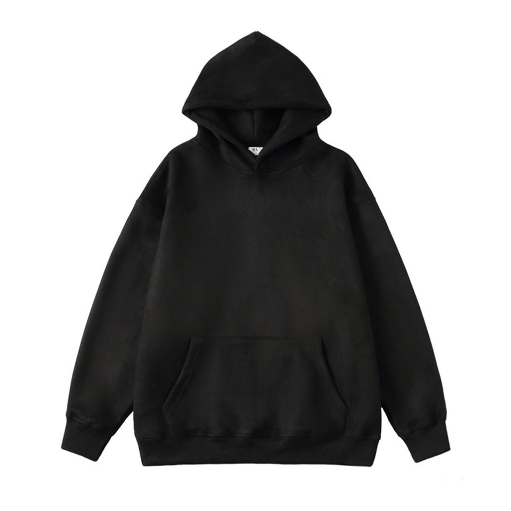 Herbst Herren Wildleder Kapuzenpullover Glatt Board Pullover Neu Groß Basic