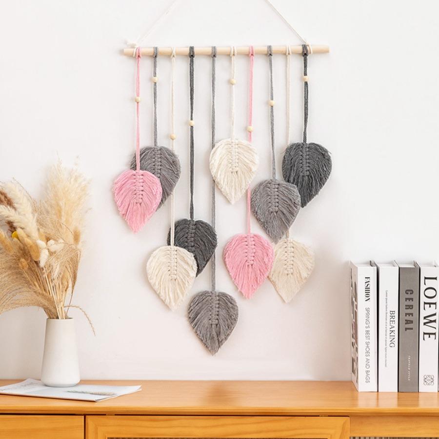 European-style hand-woven cotton rope tapestry tassels for home wall hanging decorative soft furnishing collection