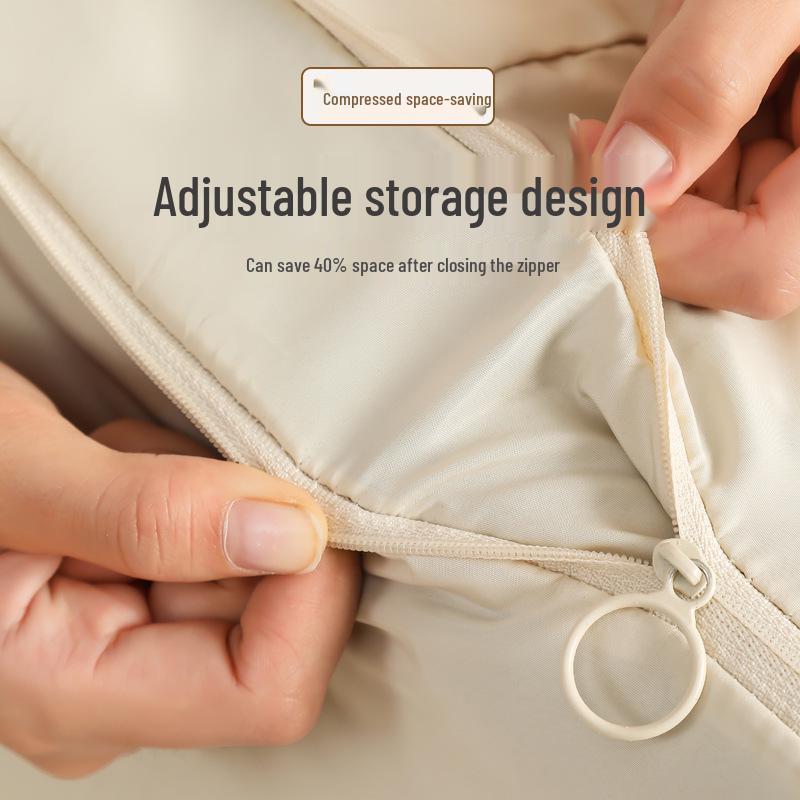 Large Waterproof Down Jacket Storage Bag with Handle and Zipper