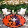 1pc Jack Skellington Pattern Round Area Rug , Bedroom Living Room Floor Mat , Playroom Bedroom Living Room Indoor Decor Rug , Aesthetic Room