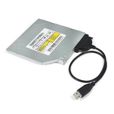 1 Pz Adattatore USB 2.0 a Mini SATA II 7+6 13 Pin Per Notebook CD/DVD ROM Unità Slimline Cavo Convertitore Viti Stile Stabile