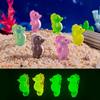 9/18/36Pcs Luminous Seahorse Fairy Garden Miniatures Mini Ornament Kawaii Micro Landscape Fish Tank Decoration Ornament Gifts