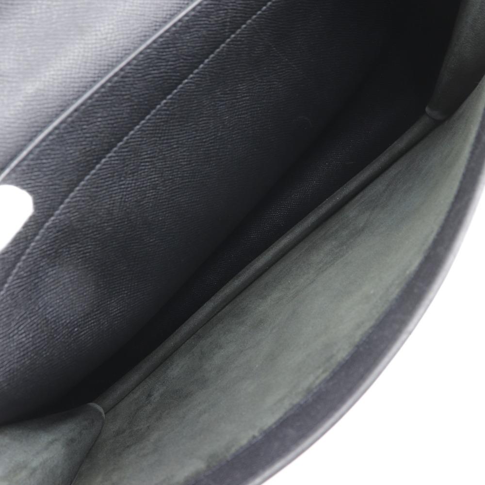 HERMES Sac Adepeche 38 Business bag black/SilverHardware Epsom mens Used