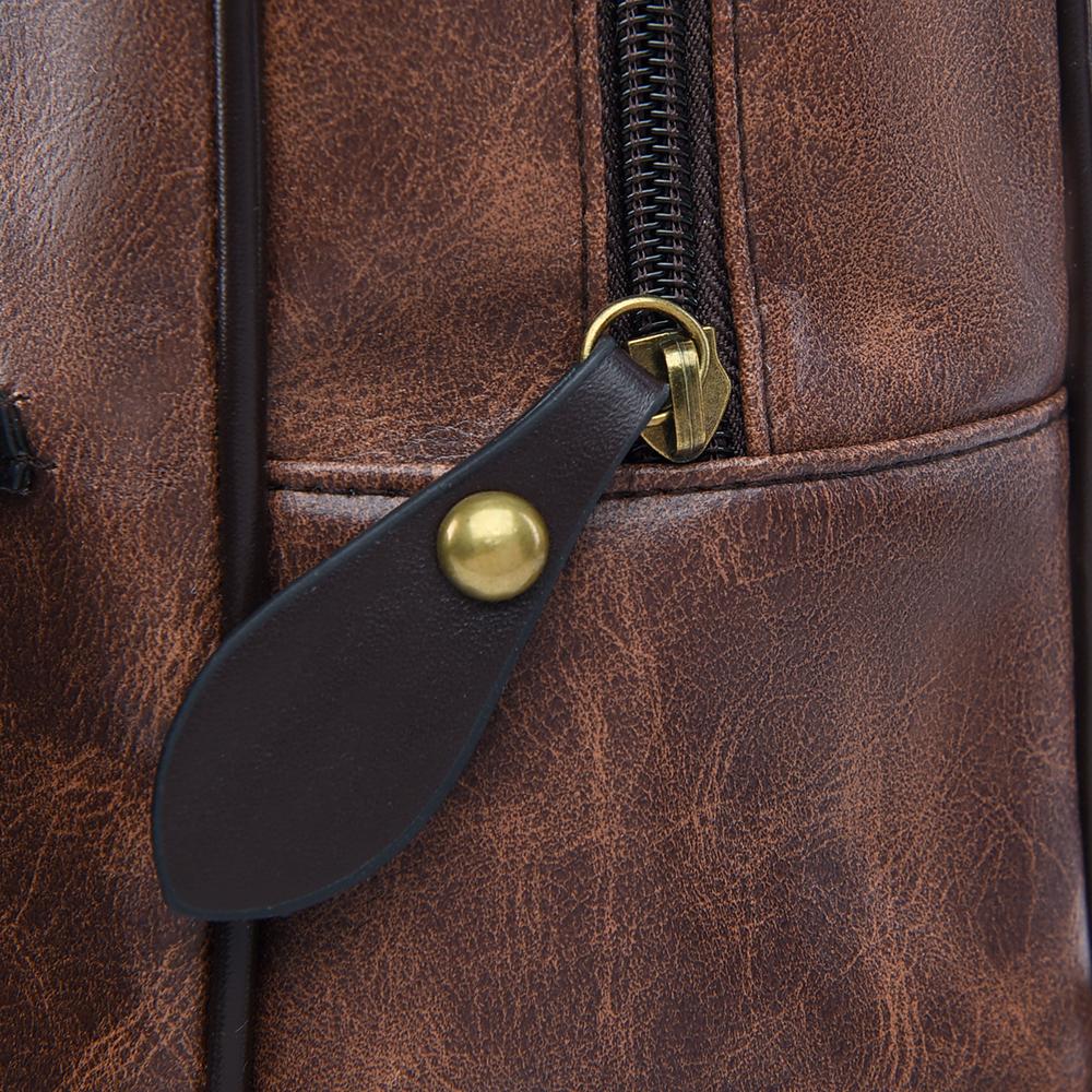 Retro Women's Backpack PU Large Capacity Backpack