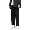 Spring and Autumn Nine-point Pants, Small Trousers, Men's Drape Slim Fit, Small-footed Casual Pants, Men's Straight Loose Suit Pants