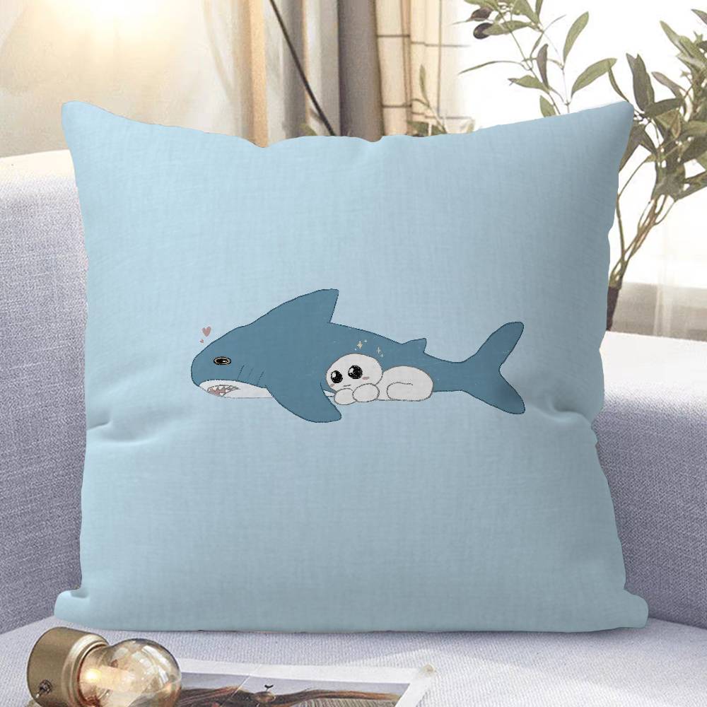 

T-Tbh Creature Pillow Case Removable Washable Cushion Cover – All-Season Soft Linen 12x12Inch
