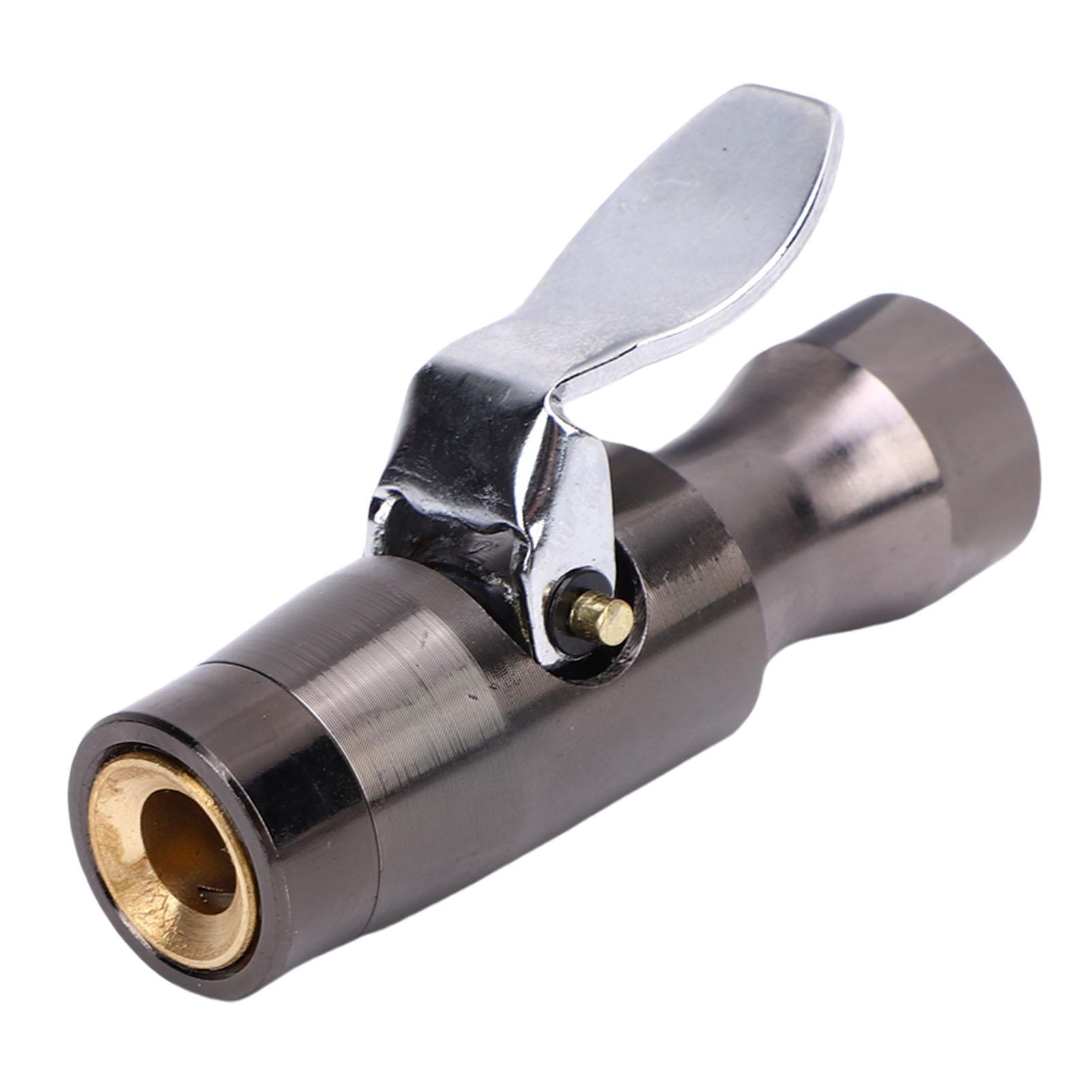 

Locking Chuck 300 PSI 1Celsius4in FNPT Heavy Duty Closed Brass Straight Lock On Tire Chuck for Tire Inflator Gauge
