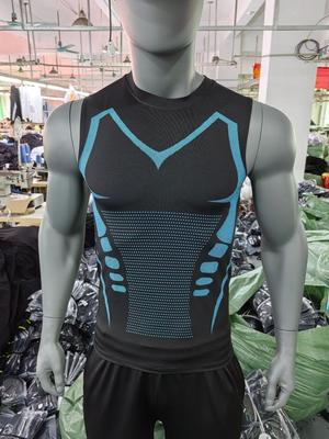 Herren Slim-Fit Schnelltrocknendes Sport-Unterhemd: Atmungsaktives, ärmelloses, elastisches Fitness-Top für den Sommer