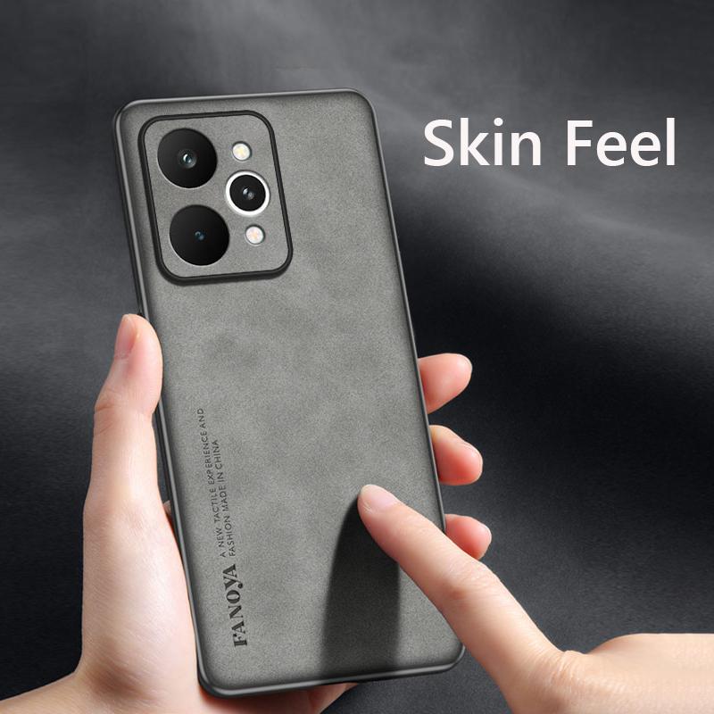 Retro Leather Skin Feel Case For Realme 1 Pro Realme1Pro G Shockproof Matte Silicone Soft Case Cover