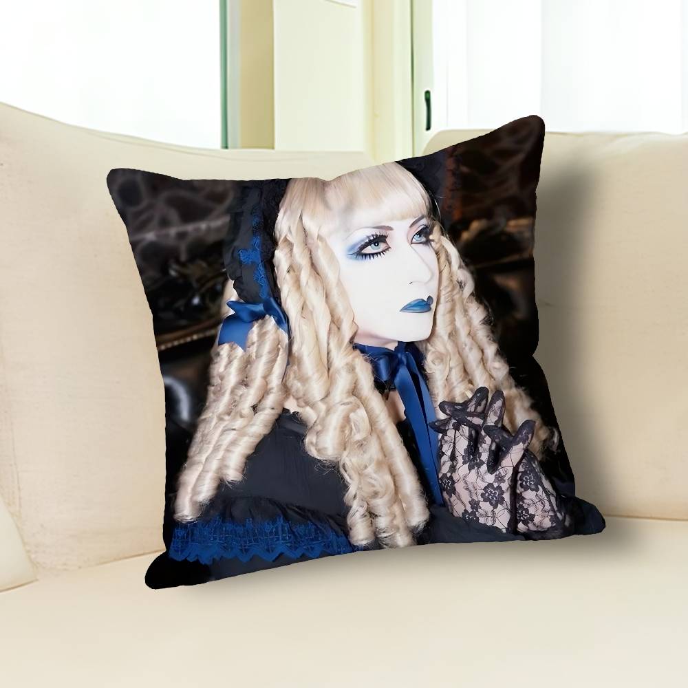 M-Mana Gothic M-Malice Mizer Various Sizes Square Pillow Case For Car Home Bedchamber Decor Custom Valentine gift