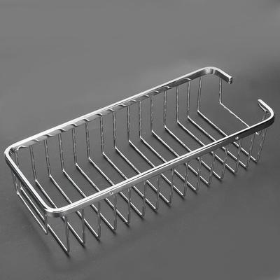 Wall-Mounted Stainless Steel Bathroom Shelf - Hollow Basket for Shampoo & Shower Gel - Drain Rack Organizer