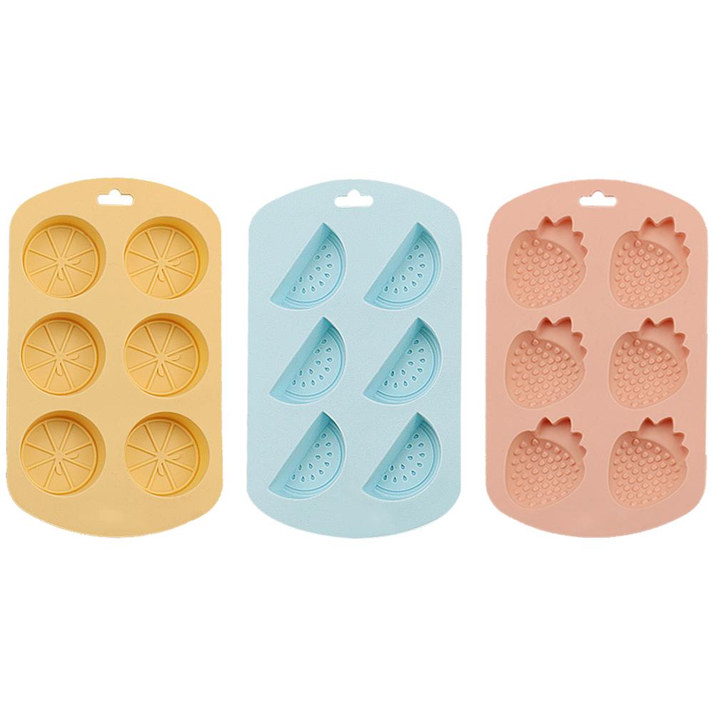 Nordic Colours Watermelon Strawberry Lemon DIY Food Grade Flexible Easy Release Silicone Fondant Chocolate Gummy Pudding Molds