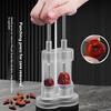 Dénoyauteur de Dattes Rouges en Acier Inoxydable Manuel Dénoyauteur de Jujubes Cerises Olives Outil pour Retirer les Noyaux de Fruits Poussoir à Graines Accessoires de Cuisine