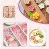 Cute Shaped DIY Mooncake Molds-Thickness Adjustable Hand Press Tool with 4 Cherry Blossoms,Cookies,Desserts&Pastry Decoration