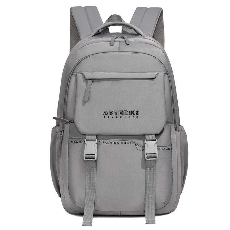 Color Block Backpack Student Lightweight Schoolbag Large Capacity Men's Outdoor Backpack