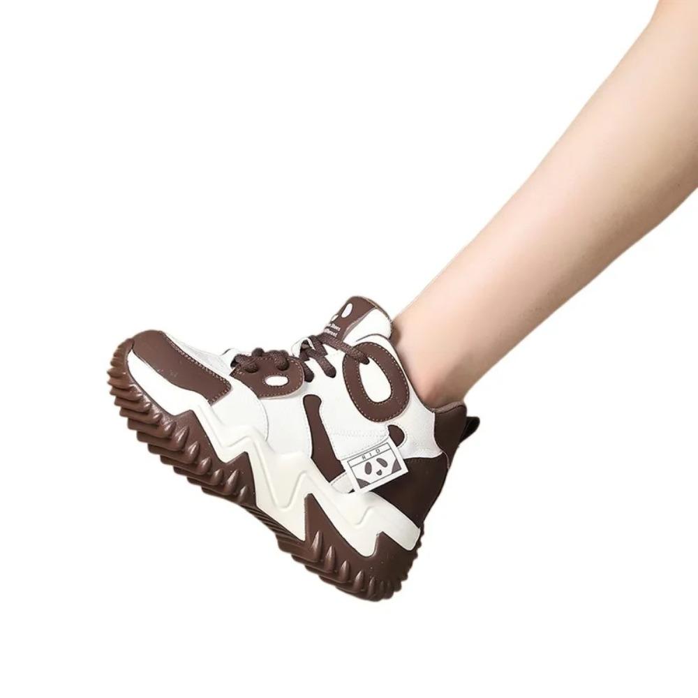 Fashion Casual Platform Sport Shoes for Women Lace Up Thick Soled Sneakers Ladies Heighten Casual Shoes Woman Chaussure Femme