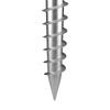 No Dig Ground Anchor, 4 Pack 3.94 X 2.76 X 27.56 In DIY Screw In Post Stake, Includes 6 Lag Bolts & a Rebar, U-Shape Heavy Duty Steel Post Holder,