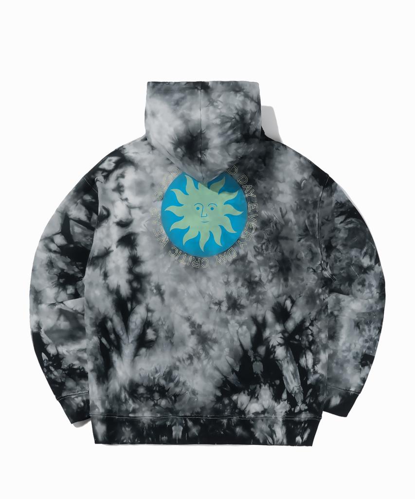 Tie Dye Hoodie Black