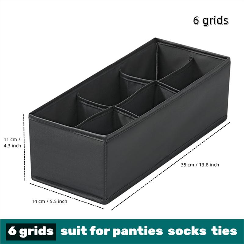 Socks Underwear Organizer Storage Box Washable Odorless Storage Box Drawer Organizer For Lingerie Bras Socks Leggings Organizers