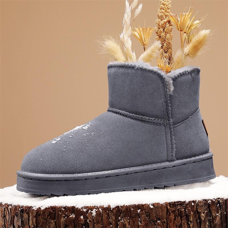 TUINANLE Neue klassische Mini-Schneestiefel. Kombination aus Schaffell Winter Modisch und Lässige Warme Stiefel