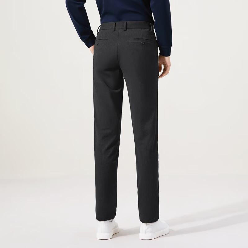 Septwolves Men's Wrinkle-Resistant Straight-Leg Casual Pants