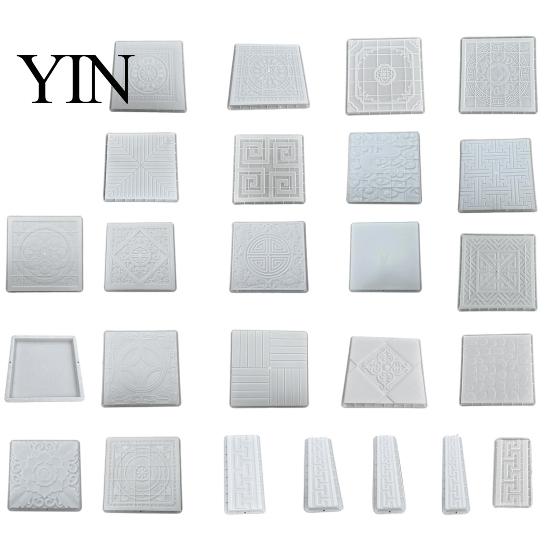 Plastic Flagstone Casting Mold Reusable Concrete Path Stepping Stone Mold, DIY Pavement Cement Mould, Decorative Maker for Patios Garden Patio Walkway