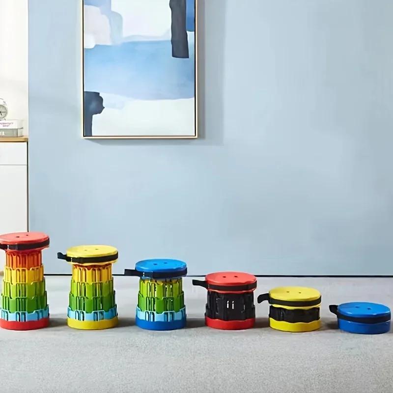 AdventureMate Ultra-Portable Folding Stool - Durable & Comfortable for Camping, Beach, Fishing  Quick Setup, Space-Saving Design