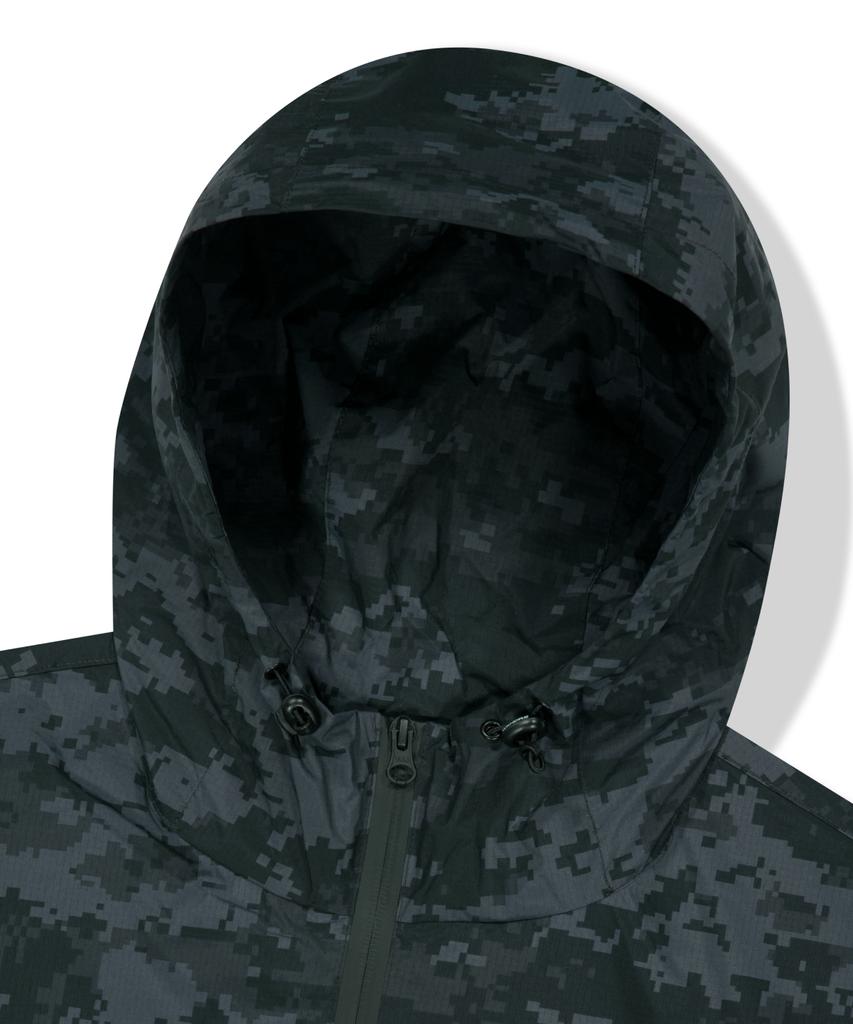 Wkndrs Digi Camo Windbreaker (Black)