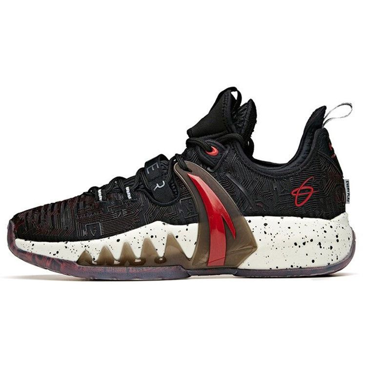 Anta GH2 HyperX Basketball Shoes Men Black Red White 112121103-7 44.5