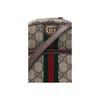 Gucci Ophidia GG Supreme Canvas Crossbody Bag With Web Stripe Gold Hardware For Unisex Daily Use