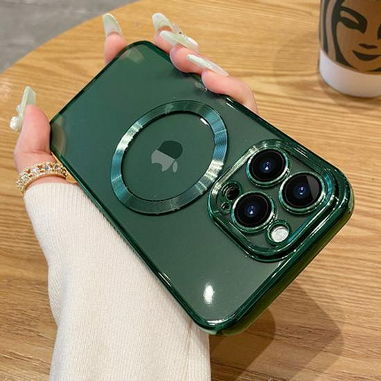 Apple iPhone 17 Pro Max Transparent Magnetic Protective Case - Anti-fall, Simple Design