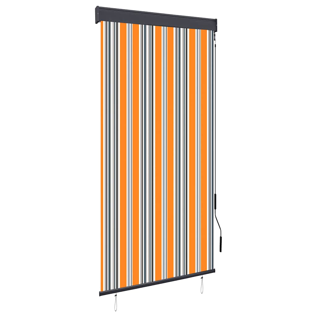 Vidaxl External Roller Blind, 80X250 Cm, Yellow-Blue