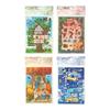 ZABC PET Scene Stickers: Dream Weaving Light Series - 3 Sheets for Journal & DIY Scenery Collage.