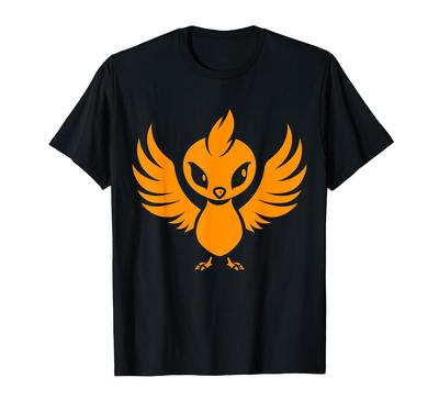 Humor Fênix Animais Simples Pássaro de Fogo Fênix Camiseta