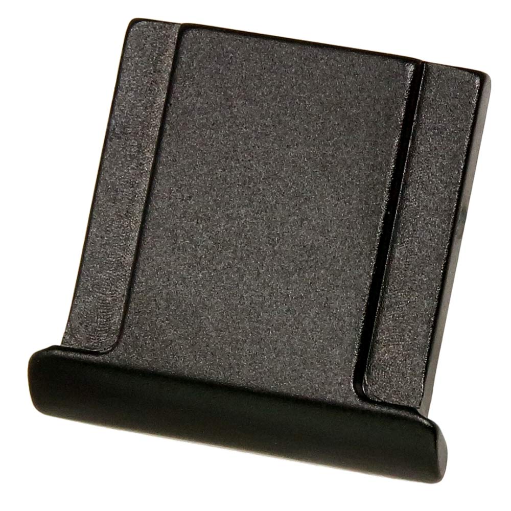 Metal Hot Shoe Cover with Edge Guards Black with and other manufacturers and Sony cameras available B Black F-Foto (Plain Type) (Compatible Nikon,