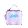 Children Cute Pink Heart Laser Lunch Bag Large Capacity Insulated Student School Office Bento Bag Portable Picnic Food Backpack