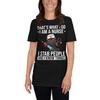 That's What I Do I Am A Nurse I Stab People And I Know Things Funny Cat Shirt