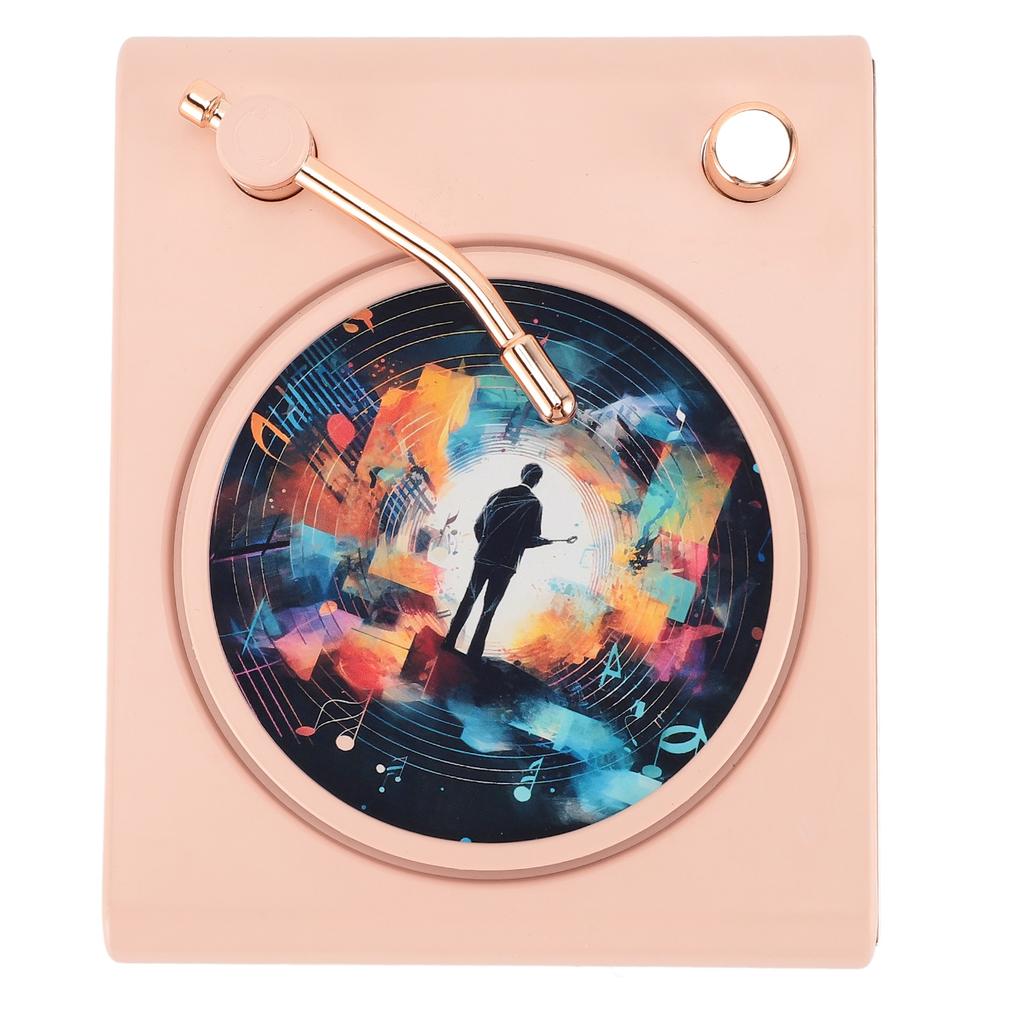 Bluetooth Record Player Speaker Vintage HIFI Sound Quality Colorful Light Small Wireless Speaker