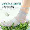 Summer Cool Silk Stockings for Men - Ultra-Thin Sports Socks with Shallow Mouth and Invisible Design
