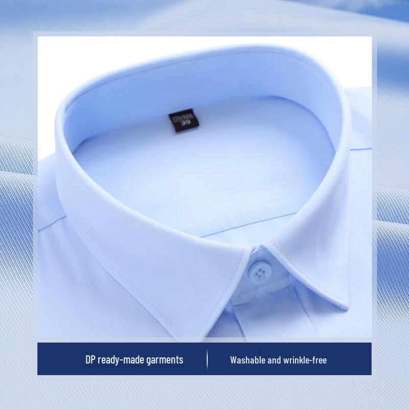 Romon Men's Pure Cotton Short Sleeve Business Shirt