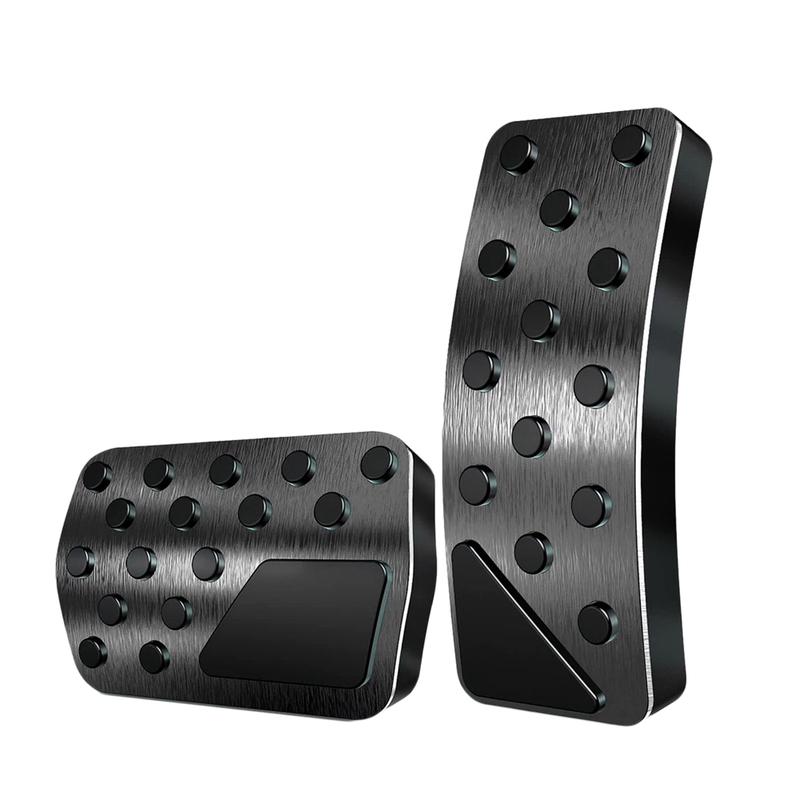 1pcs Car Gas Pedal Cover+1pcs Brake Pedal Cover Aluminum Alloy for Dodge Durango 2011-/Jeep Grand Cherokee 2011-